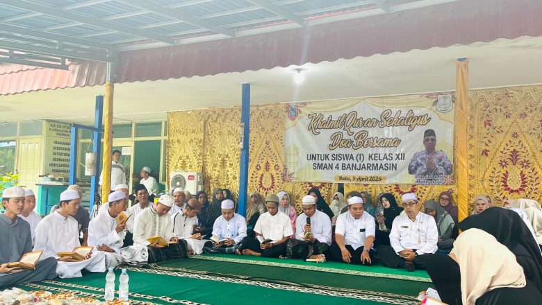 Jelang Assesmen Sumatif, Siswa SMAN 4 Banjarmasin Ikuti Khataman dan Doa Bersama