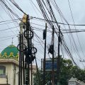 Merusak Estetika Kota, Pemko Banjarmasin Bakal Tertibkan Kabel Semrawut