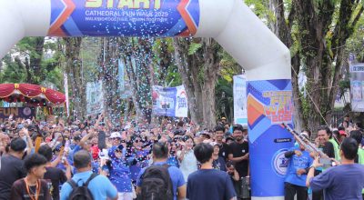Fun Walk Meriahkan HUT ke-94 Paroki Katedral Keluarga Kudus Banjarmasin