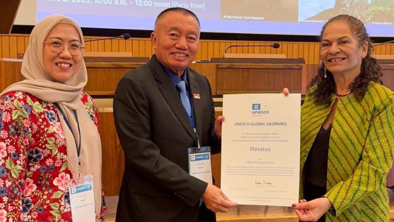 Gubernur Kalsel Terima Sertifikat UNESCO Global Geopark (UGGp) Meratus dari UNESCO