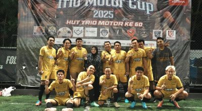 Jurnalis Kalsel FC Bungkam Trio Motor Legend 4-0, di Trio Motor Cup 2025
