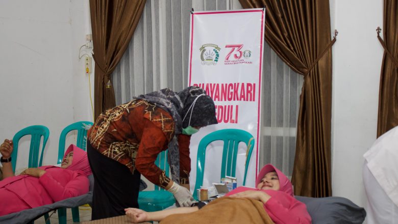 Polres Batola Gelar Bakti Sosial Donor Darah Dalam Rangka Hari Bhayangkara ke-79