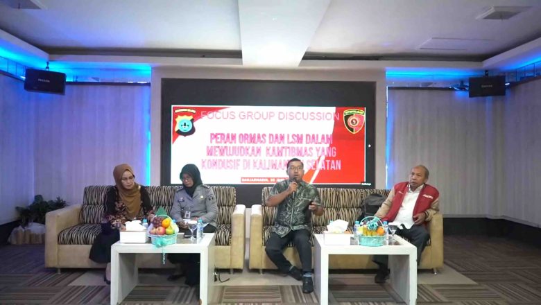 Dirintelkam Polda Kalsel Gelar FGD, Perkuat Peran Ormas dan LSM dalam Menjaga Kamtibmas