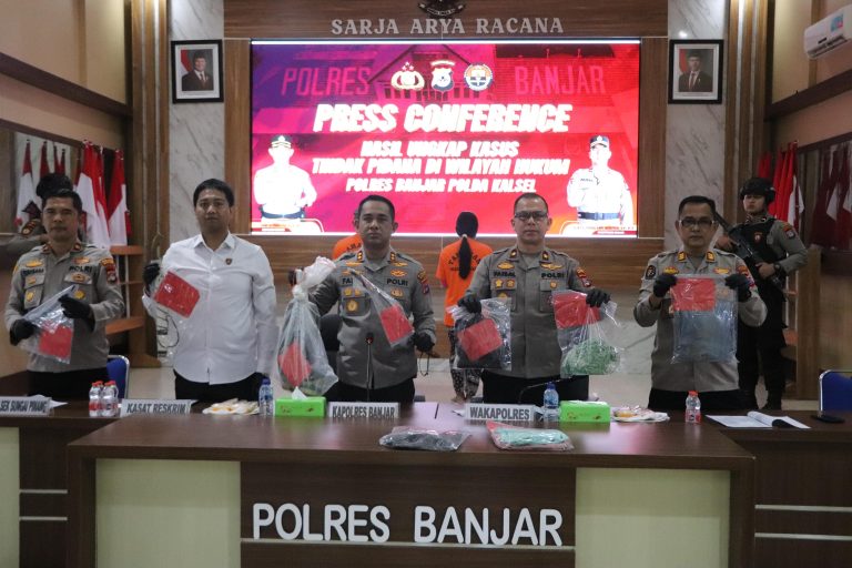 Polres Banjar Ungkap Kasus Pembunuhan di Desa Paramasan Atas
