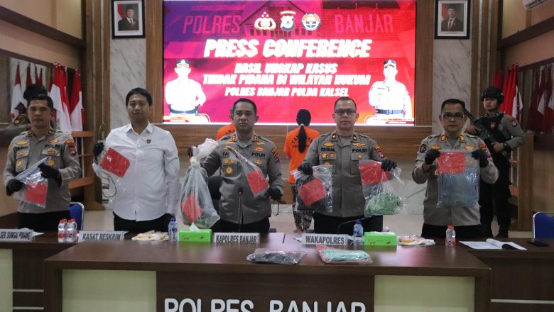 Polres Banjar Ungkap Kasus Pembunuhan di Desa Paramasan Atas