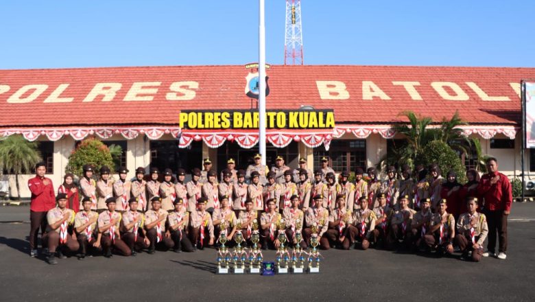 Saka BhayangkaraRaih Juara Umum Dalam Ajang Pertikarada Ke- XII, Kapolres Batola Apresiasi Atas Prestasi Yang Dicapai.