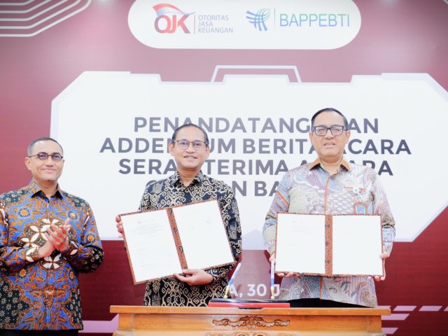 Penandatanganan Adendum BAST, OJK Resmi Ambil Alih Pengawasan Aset Digital