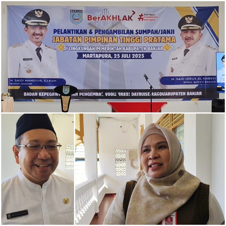 HM. Hilman Resmi Dilantik Sebagai Staf Ahli Bupati, Jabatan Sekda Banjar Kosong