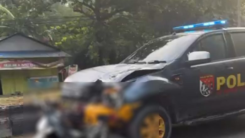 Laka Lantas Dekat Bundaran liang Anggang Libatkan Mobil Dit Samapta Polda Kalsel, Seorang Pelajar Meninggal Dunia Ditempat
