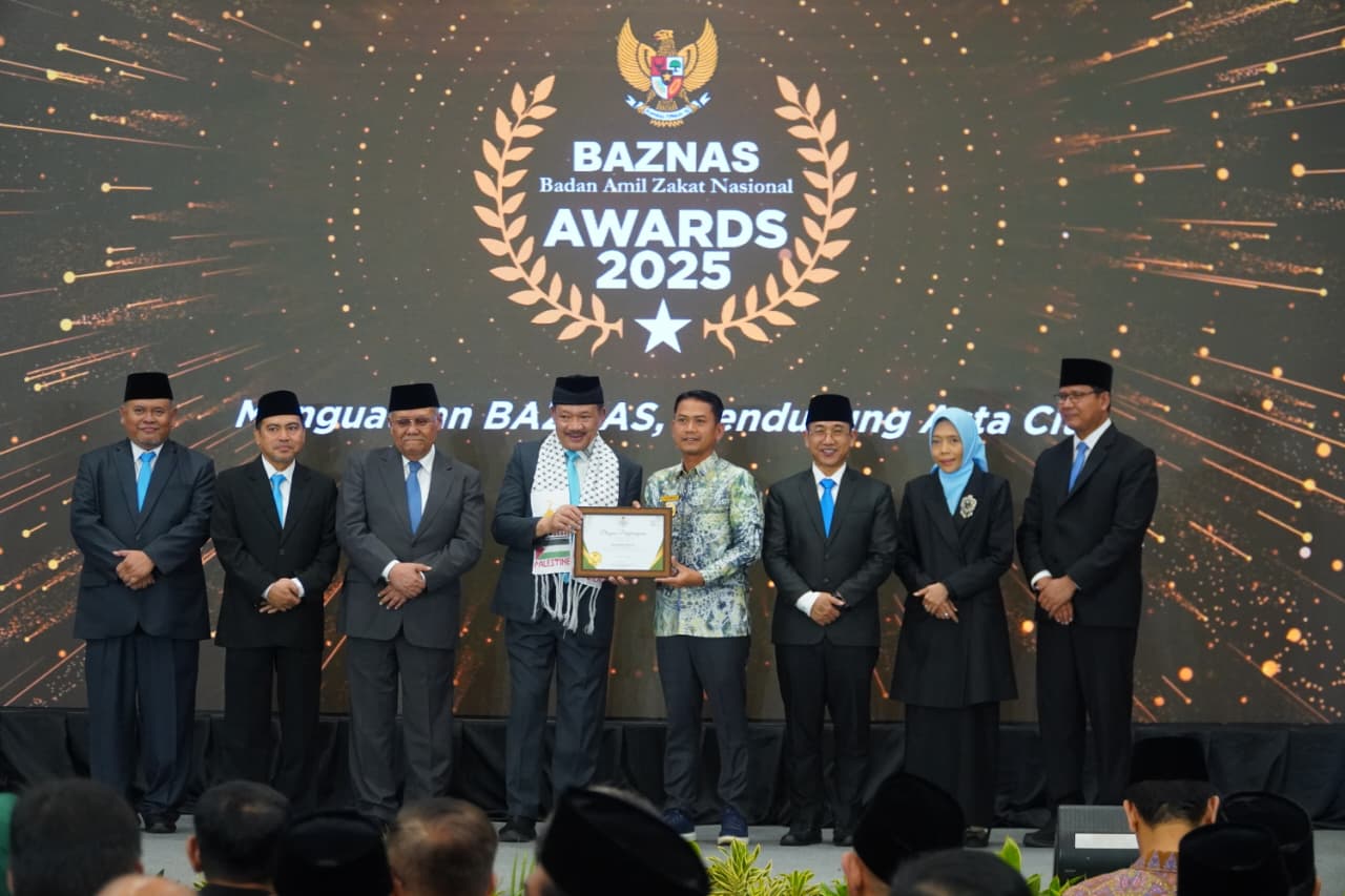 Wali Kota Banjarmasin HM Yamin HR Raih Baznas Award 2025 sebagai Kepala Daerah Pendukung Gerakan Zakat