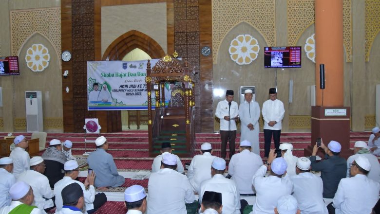 Syukuran Dan Sholat Hajat Bersama Dalam Memaknai Hari Jadi Kab. HSS Ke-75