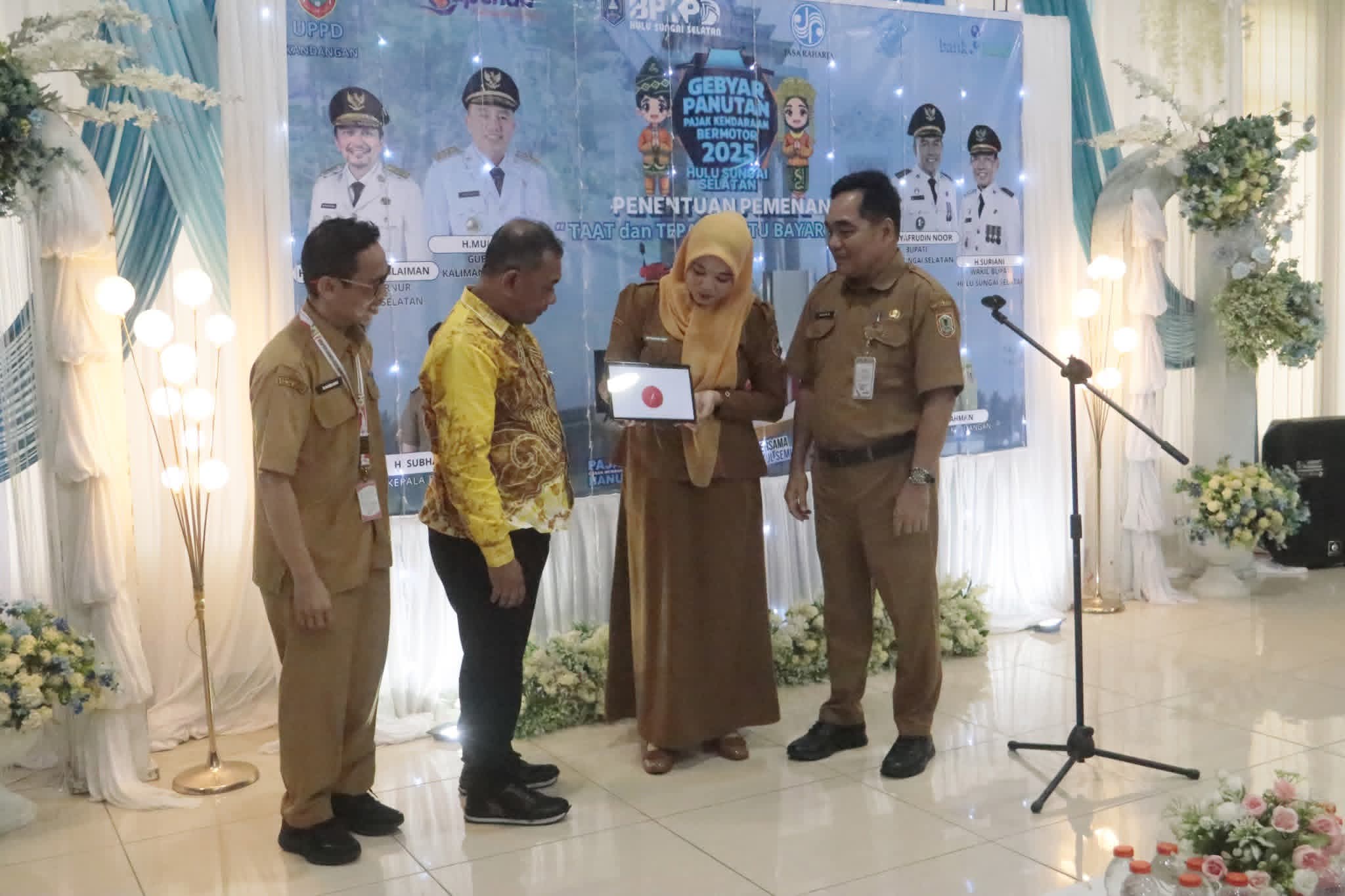 PEMENANG TAAT DAN TEPAT BAYAR PAJAK KENDARAAN 2025 DI HSS RESMI DIUMUMKAN