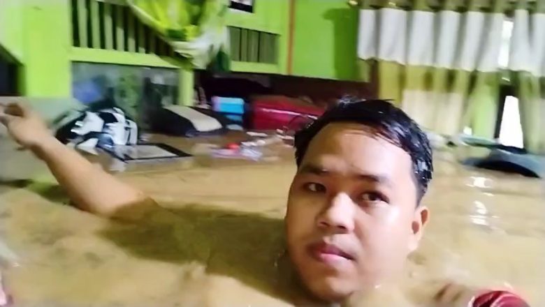 Banjir Landa Sejumlah Wilayah di Balangan, Warga Sungsum Sempat Terjebak