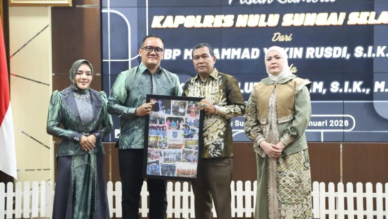 Bupati HSS Berikan Kado istimewa Di mMomen Pisah Sambut Kapolres HSS
