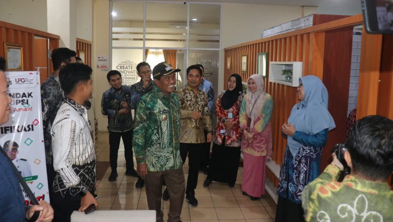 Bupati HSS H Syafrudin Noor Kunjungi Beberapa OPD Pasca Perubahan Nomenklatur