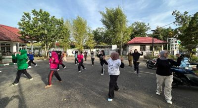 Perkuat Kebersamaan, GOW HSS Ajak Organisasi Wanita Senam Sehat Bersama