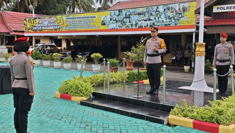 Polres HSS Rotasi Pejabat, Kapolres Tegaskan Komitmen Tanpa Toleransi Narkoba