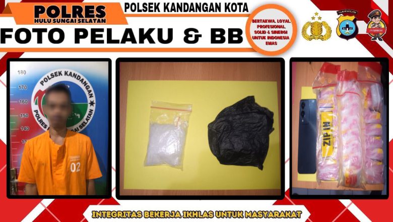 Penyalahgunaan Narkotika, Pemuda Asal Barabai Ditangkap Polsek Kandangan Kota