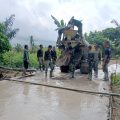 Hari ke-16 TMMD ke-128, Kodim 1003/HSS Percepat Pengecoran Jalan Penghubung Desa