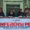 20 Kasus Terungkap, Polres HSS Sita 6,01 Gram Sabu dalam Operasi Antik Intan 2026