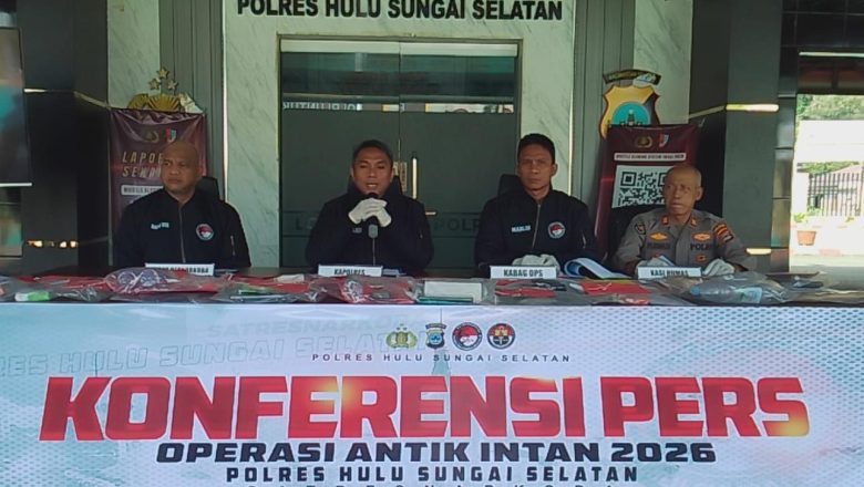 20 Kasus Terungkap, Polres HSS Sita 6,01 Gram Sabu dalam Operasi Antik Intan 2026