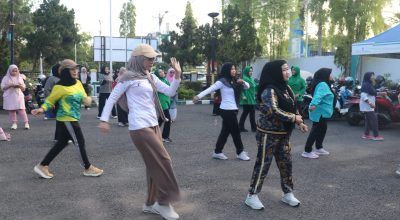 Perkuat Sinergi Organisasi Wanita, GOW HSS Gelar Senam Sehat Bersama