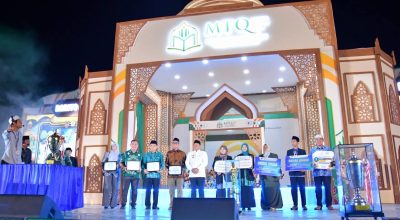 Wabup HSS Hadiri Penutupan MTQ Kalsel, Kafilah Raih Dua Juara I