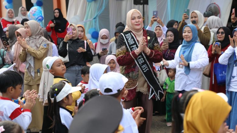 1.000 Anak PAUD HSS Tampilkan Bakat di Gebyar HAN 2026, Bunda PAUD Dorong Generasi Emas Berkarakter