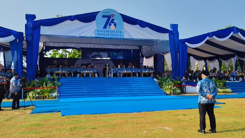 Tiga Anggota DPRD Hadiri Upacara Hari Jadi ke-76 Kabupaten Banjar, Mayoritas Dewan Absen