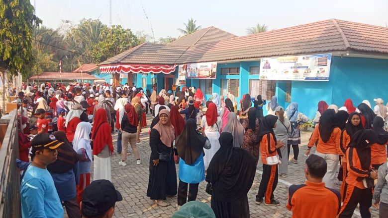 Ratusan Warga Padati Senam Sehat HUT ke-81 RI di Simpur, Doorprize Kulkas hingga Sepeda