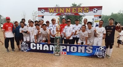 Tekuk MGTM di Final, Martajiwa FC Lok Nyiur Rebut Gelar Juara Liga Desa Bamban XII