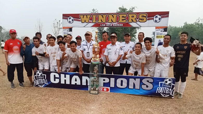 Tekuk MGTM di Final, Martajiwa FC Lok Nyiur Rebut Gelar Juara Liga Desa Bamban XII