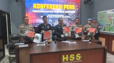 Polres HSS Ungkap Lima Kasus Narkoba, Tujuh Tersangka Diamankan