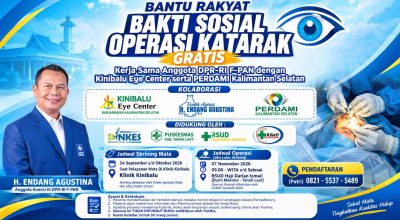 Peduli Penglihatan Warga, Endang Agustina Fasilitasi Operasi Katarak Gratis di Tanah Laut