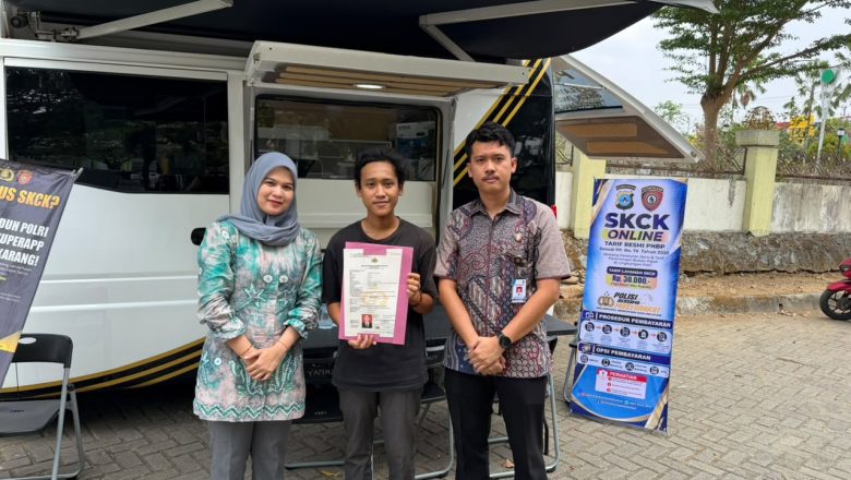 Polda Kalsel Hadirkan Layanan SKCK Keliling, Permudah Pengurusan secara Online