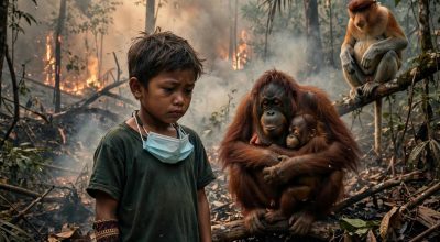 JERITAN HATI ANAK KALIMANTAN YANG TERSAPU KABUT ASAP