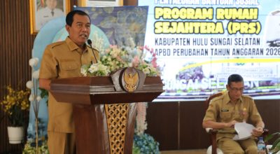 Bupati HSS Salurkan Bantuan Rumah Sejahtera Rp25 Juta per KPM, Total Anggaran Rp5,6 Miliar